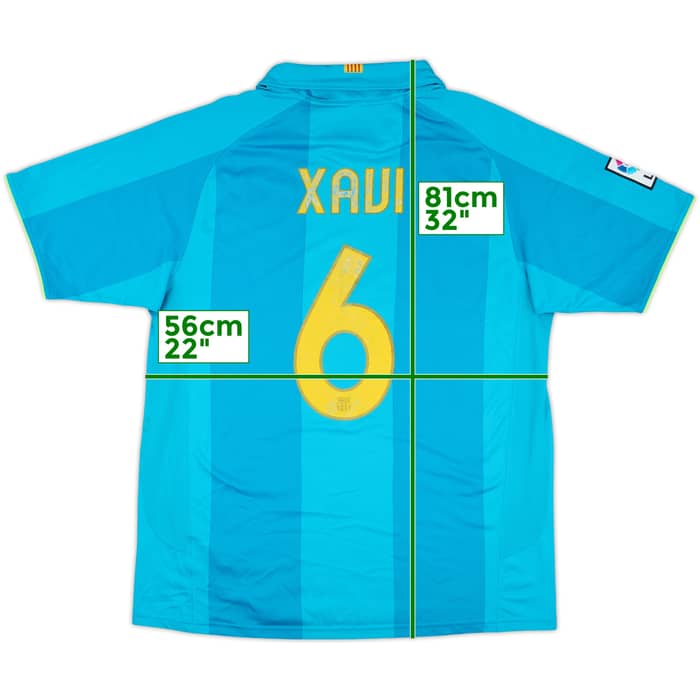 2007-09 Barcelona Away Shirt Xavi #6 - 5/10 - (L)