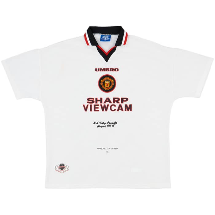 1996-97 Manchester United 'Premiership Champions' Away Shirt - 7/10 - (XXL)