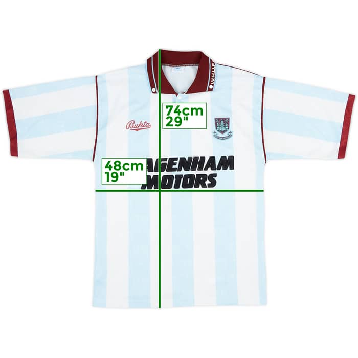 1992-93 West Ham Away Shirt - 8/10 - (S)