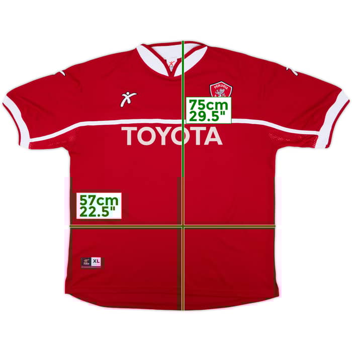 2003-04 Perugia Home Shirt - 8/10 - (XL)