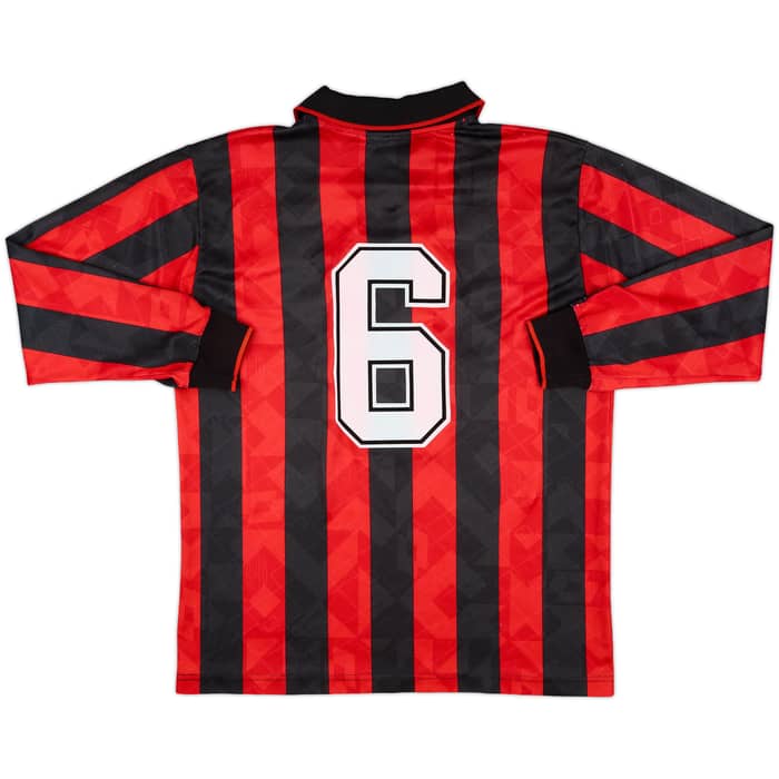1994-95 AC Milan Home L/S Shirt #6 (Baresi) - 7/10 - (L)