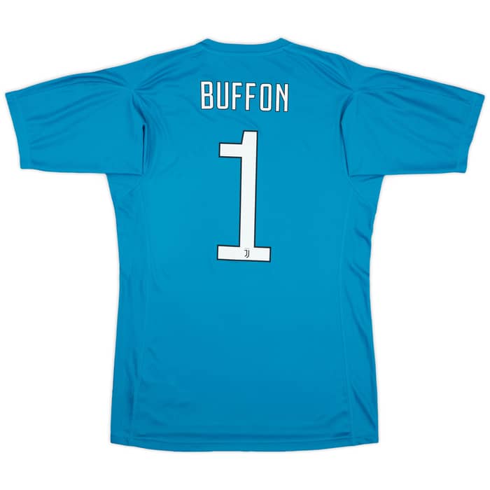 2017-18 Juventus GK S/S Shirt Buffon #1 - 10/10 - (M)