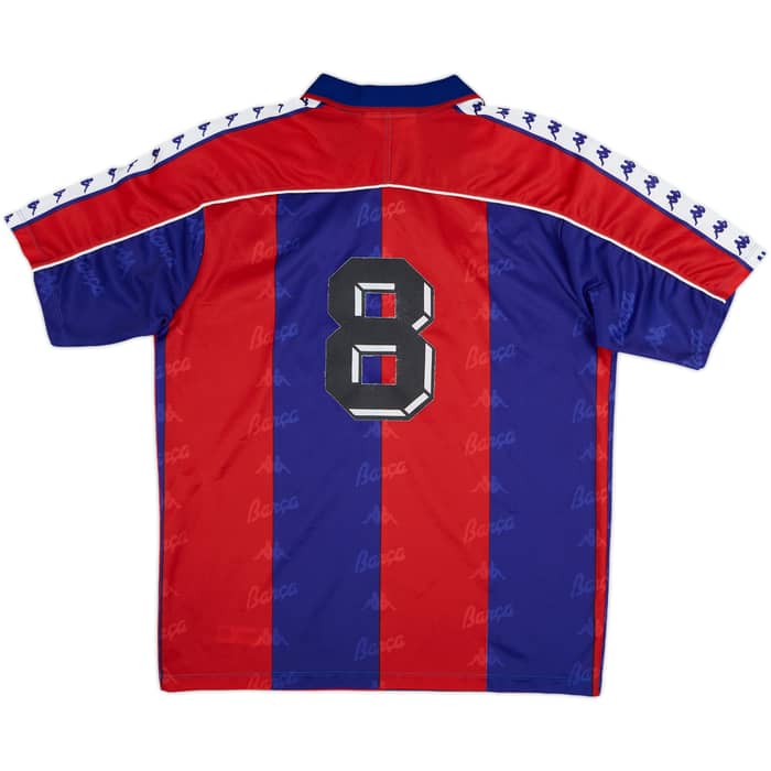 1992-95 Barcelona Home Shirt #8 - 8/10 - (M)