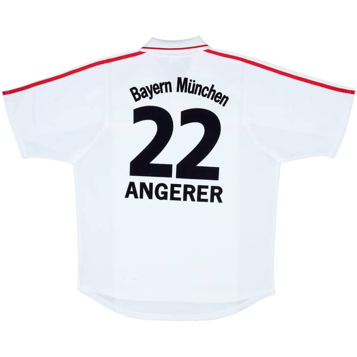 2000-01 Bayern Munich Women's GK S/S Shirt Angerer #22 - 6/10 - (Men's L)