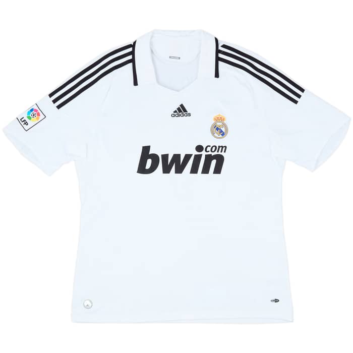 2008-09 Real Madrid Home Shirt Sergio Ramos #4 - 7/10 - (XL)