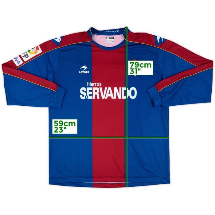 2008-10 Eibar Match Issue Home L/S Shirt #23