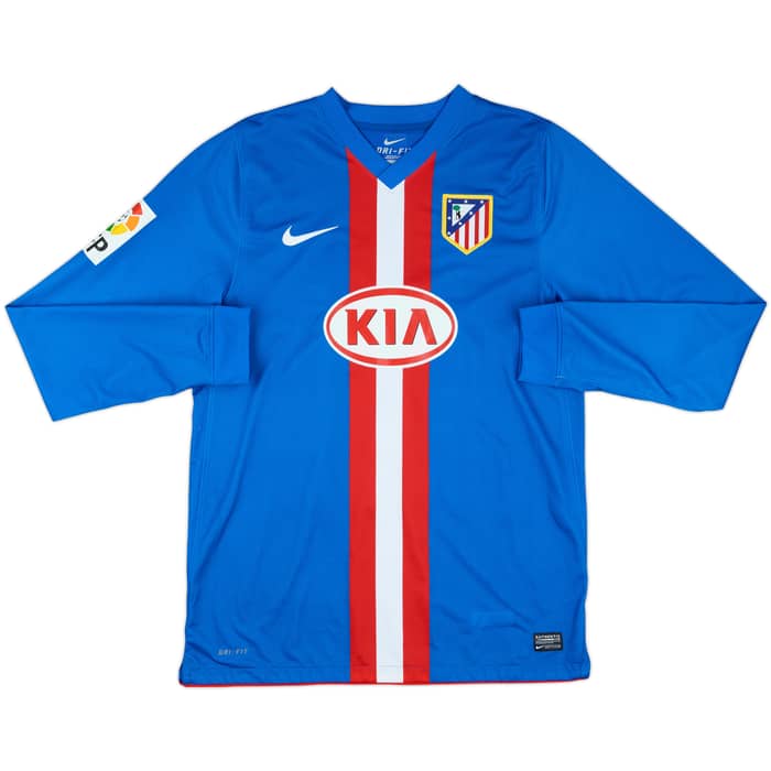 2010-11 Atletico Madrid Match Issue Away L/S Shirt Reyes #19