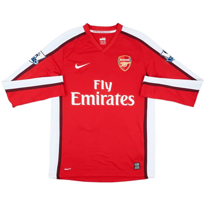 2008-10 Arsenal Home L/S Shirt Clichy #22 - 10/10 - (S)