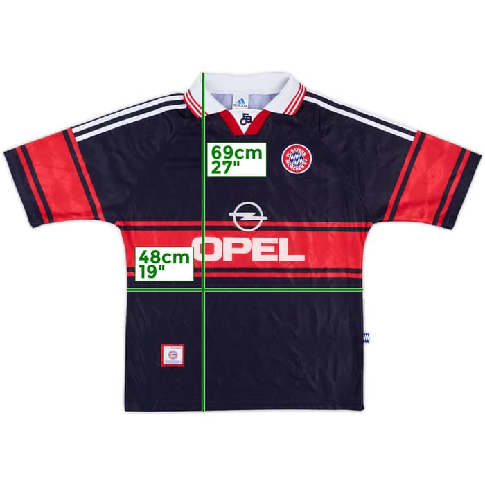 1997-99 Bayern Munich Home Shirt - 8/10 - (XL.Boys)
