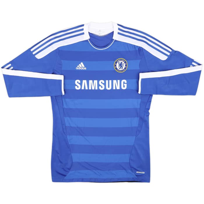 2011-12 Chelsea Player Issue TechFit Home L/S Shirt Drogba #11 - 7/10 - (XXL)