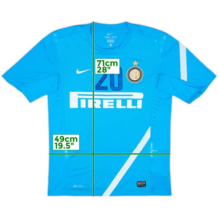 2011-12 Inter Milan Nike Player Issue Training Shirt #20 - 7/10 - (M)