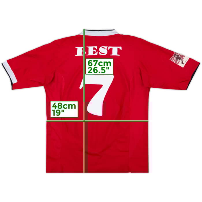 2004-06 Manchester United Home Shirt Best #7 - 8/10 - (L)
