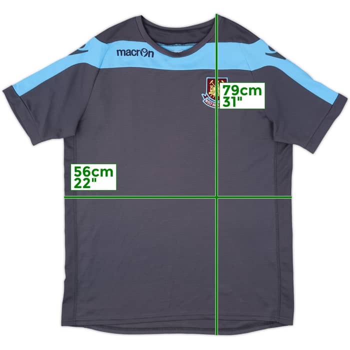 2012-13 West Ham Macron Training Shirt - 9/10 - (L)