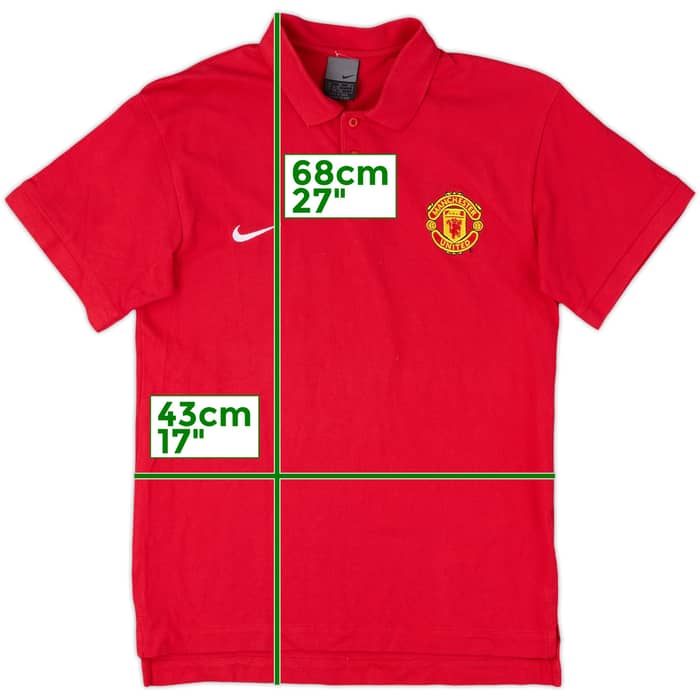 2007-08 Manchester United Nike Polo Shirt - 7/10 - (XL.Boys)