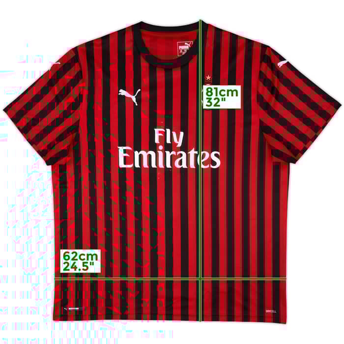 2019-20 AC Milan Home Shirt - 5/10 - (XXL)
