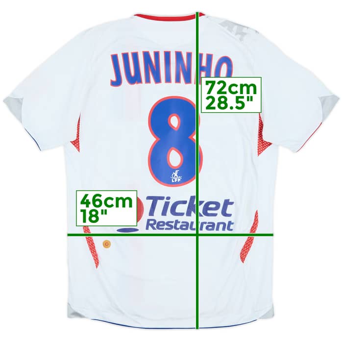 2006-07 Lyon Home Shirt Juninho #8 - 6/10 - (M)