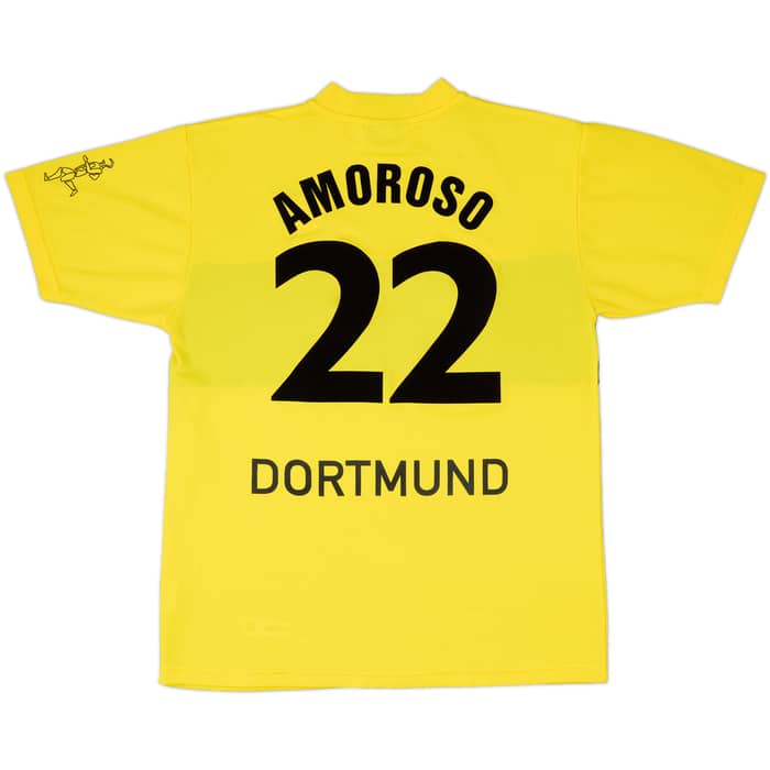 2002-03 Borussia Dortmund Home Shirt Amoroso #22 - 7/10 - (XL.Boys)