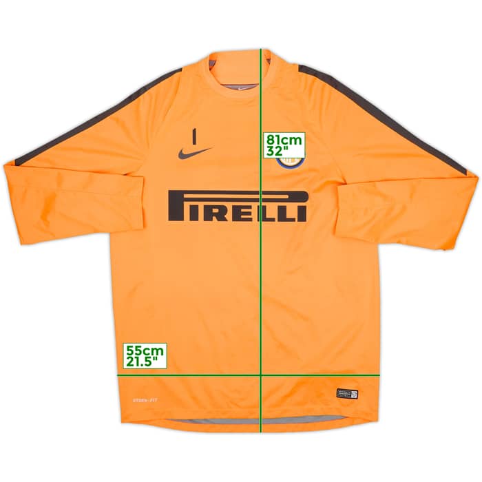 2015-16 Inter Milan Player Issue Nike Drill Top #1 (Handanovic) - 8/10 - (L)