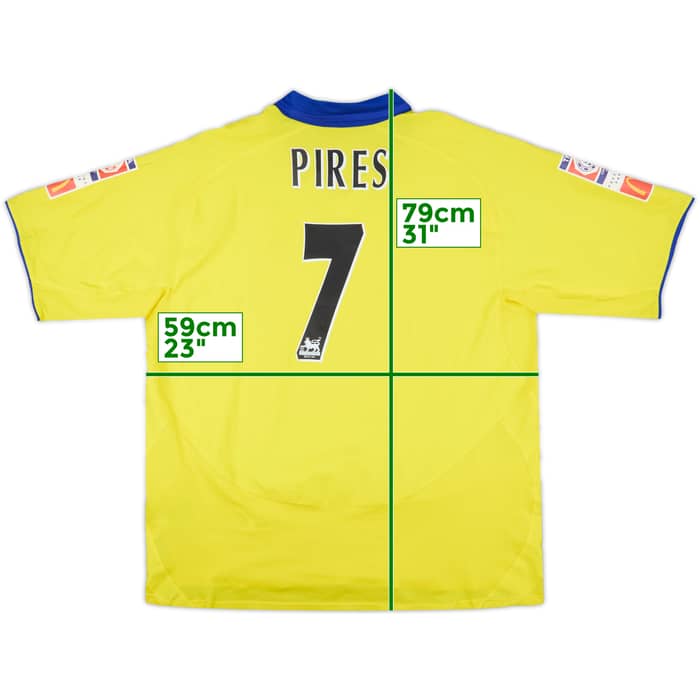 2003-05 Arsenal Away Shirt Pires #7 - 8/10 - (XXL)