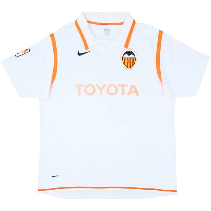 2007-08 Valencia Home Shirt David Villa #7 - 5/10 - (XL)