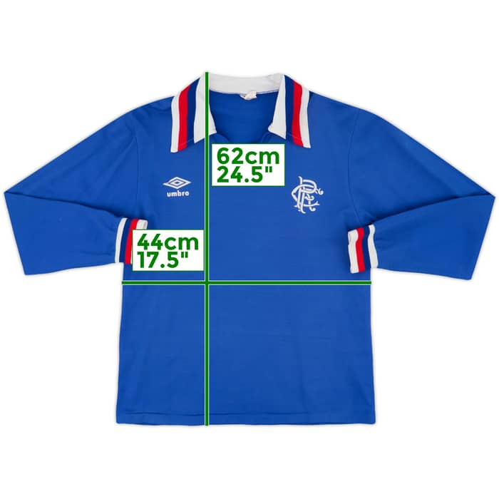 1978-82 Rangers Home L/S Shirt - 6/10 - (M)