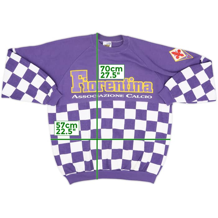 1990-91 Fiorentina Le Felpe Dei Grandi Club Sweat Top - 8/10 - (L)