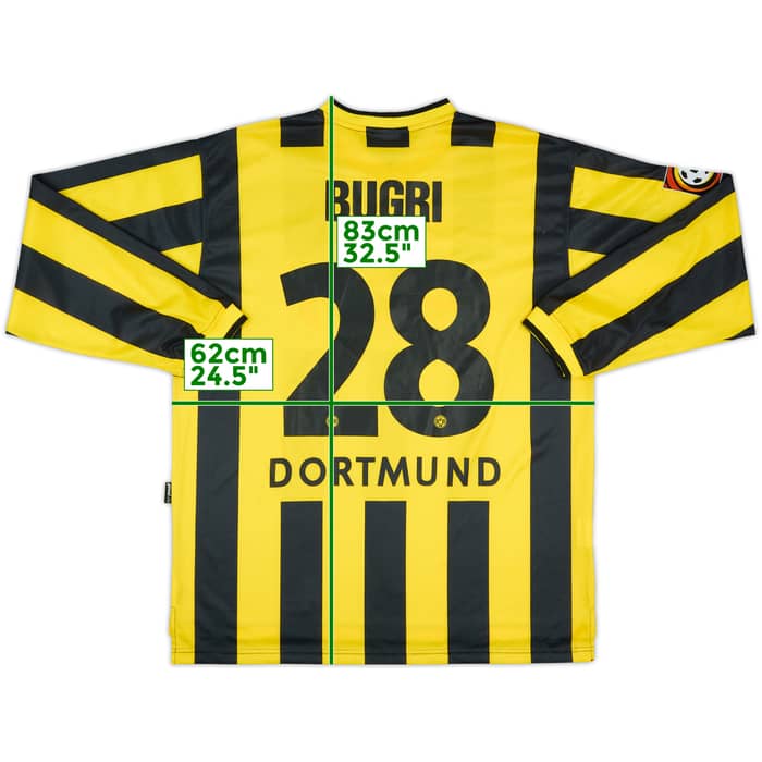 2001-02 Borussia Dortmund Match Issue Away L/S Shirt Bugri #28