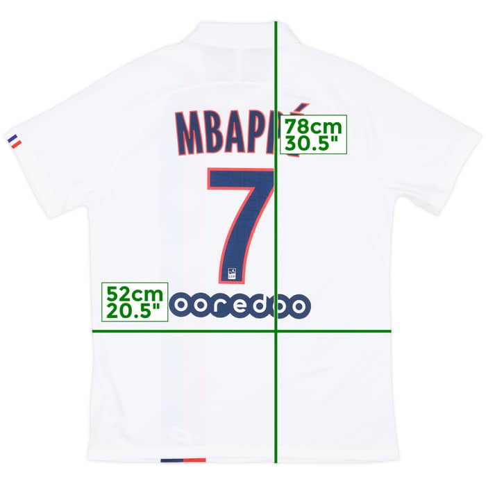 2019-20 Paris Saint-Germain Authentic Third Shirt Mbappe #7 - 10/10 - (L)