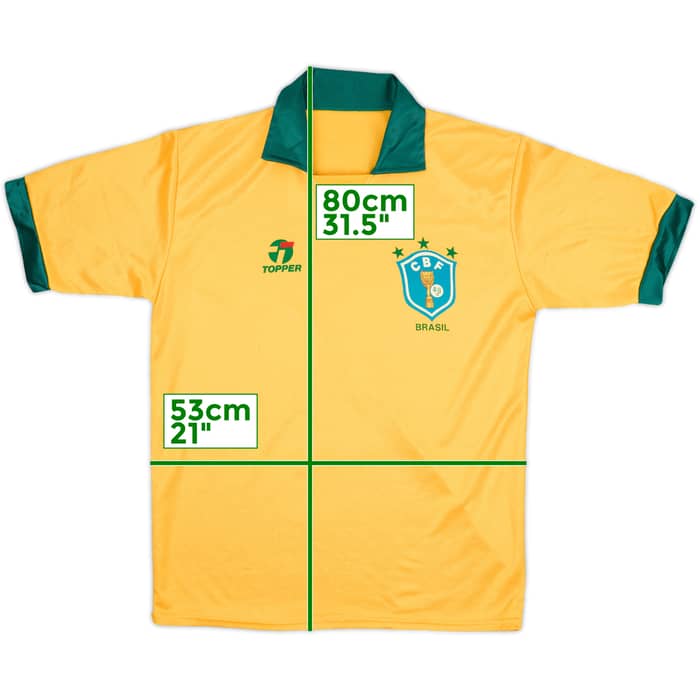 1990 Brazil Home Shirt - 8/10 - (L)