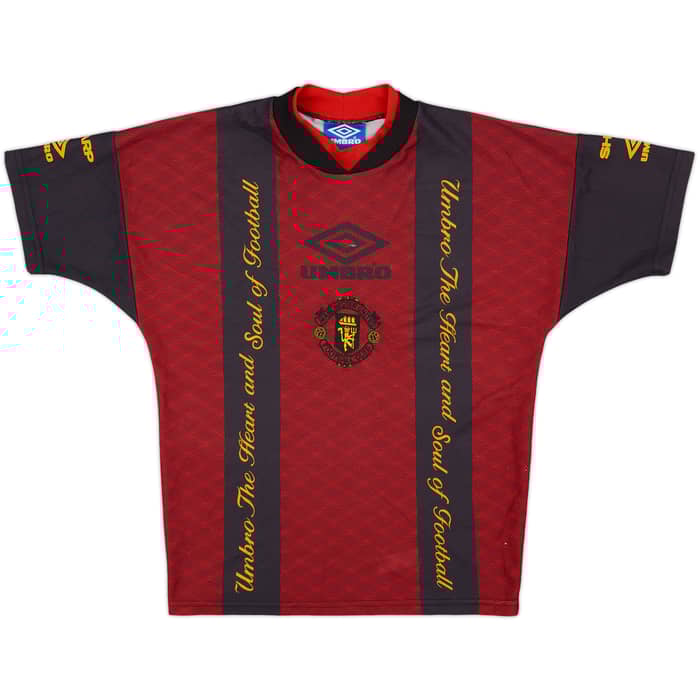 1994-95 Manchester United Umbro Training Shirt - 8/10 - (L.Boys)