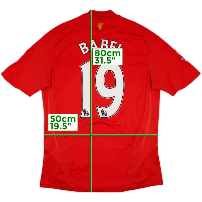 2008-10 Liverpool Home Shirt Babel #19 - 8/10 - (M)