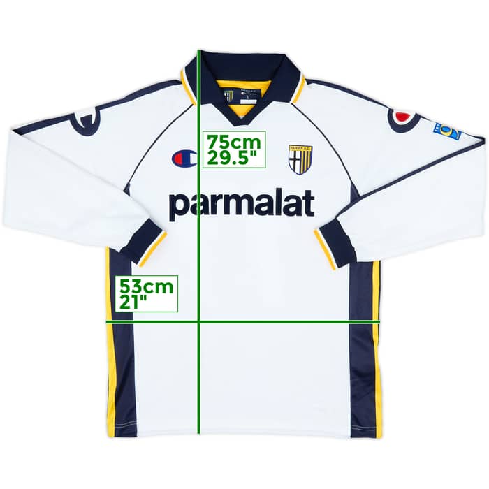 2003-04 Parma Home L/S Shirt Potenza #77 - 6/10 - (L)