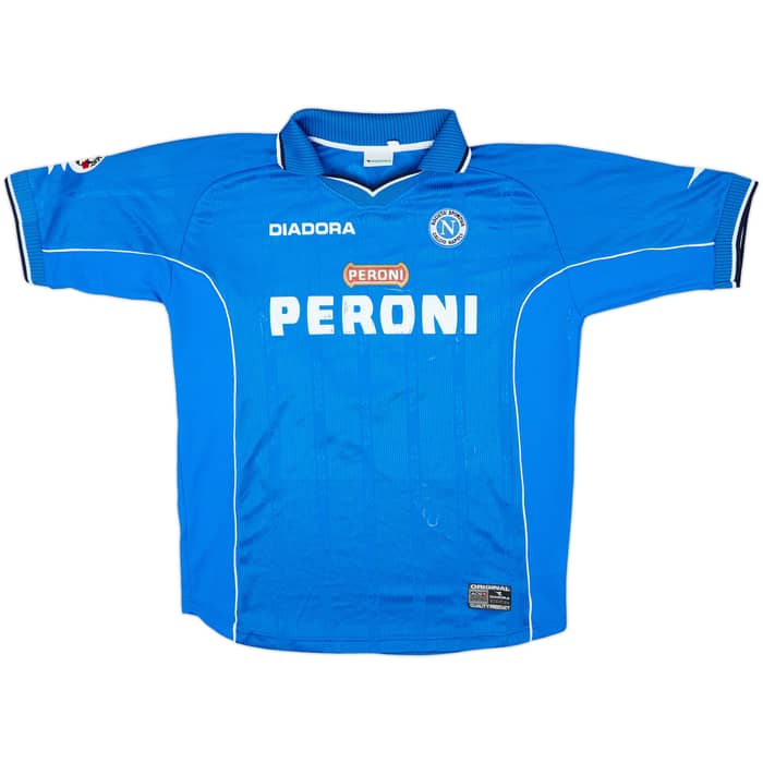 2000-01 Napoli Match Issue Home Shirt Baccin #4