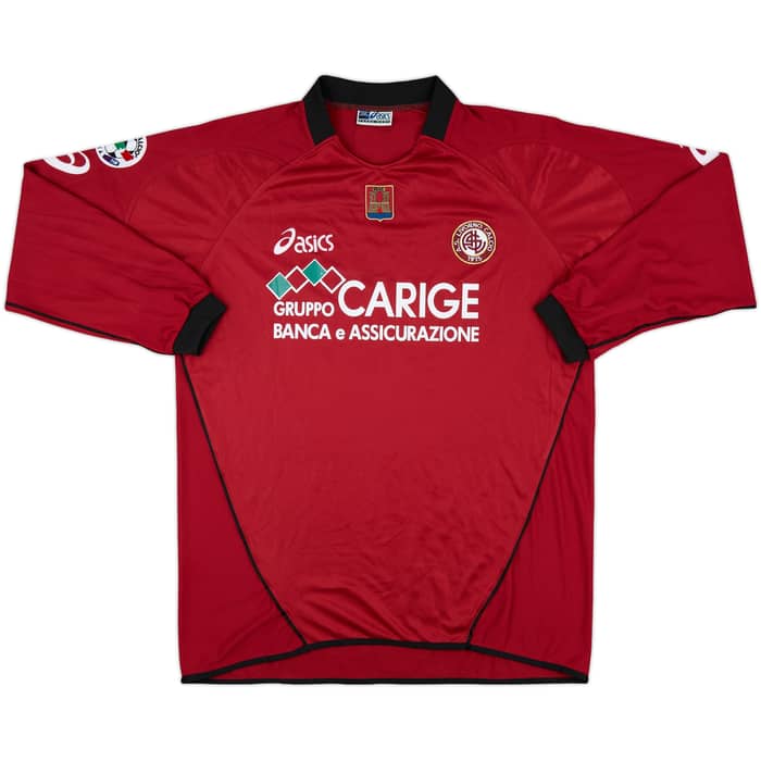 2005-06 Livorno Match Issue Home L/S Shirt Lucarelli #99