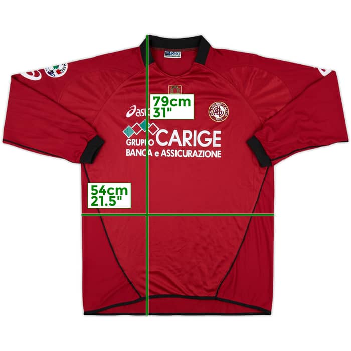 2005-06 Livorno Match Issue Home L/S Shirt Lucarelli #99