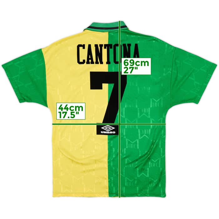 1992-94 Manchester United Third Shirt Cantona #7 - 6/10 - (M)