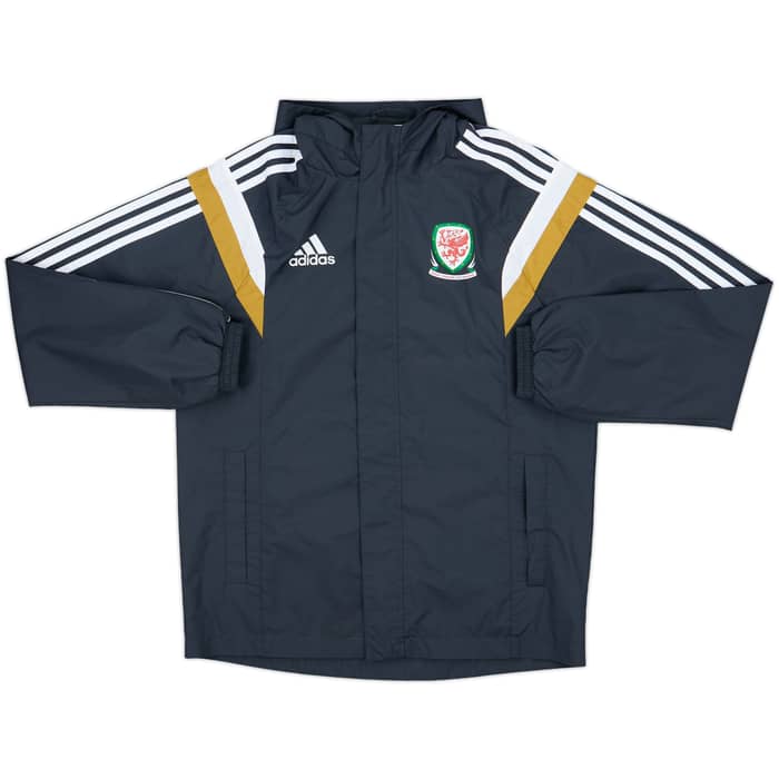 2014-15 Wales adidas Hooded Rain Jacket - 10/10 - (S)