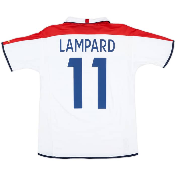 2003-05 England Home Shirt Lampard #11 - 7/10 - (XL.Boys)