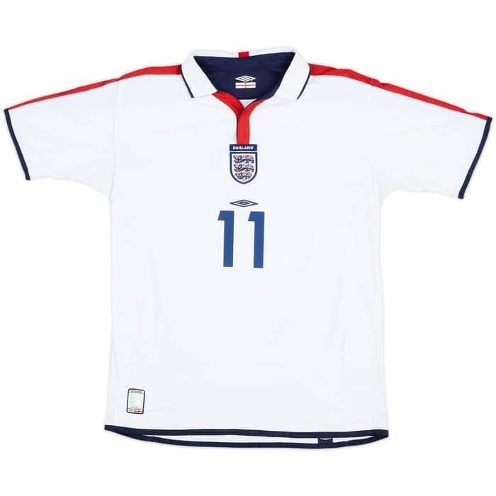 2003-05 England Home Shirt Lampard #11 - 7/10 - (XL.Boys)