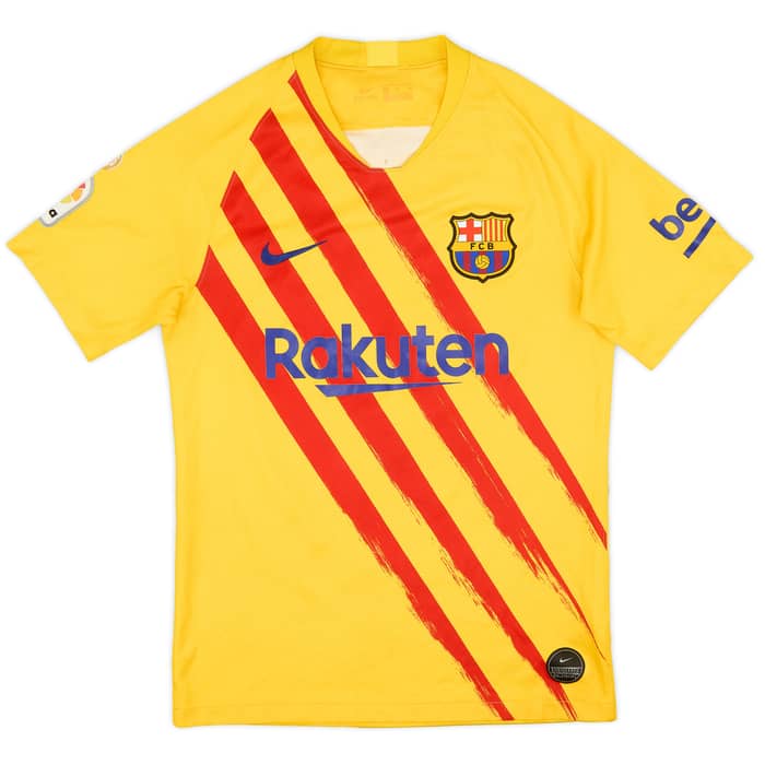 2019-20 Barcelona 'Senyera' Fourth Shirt Messi #10 - 6/10 - (S)