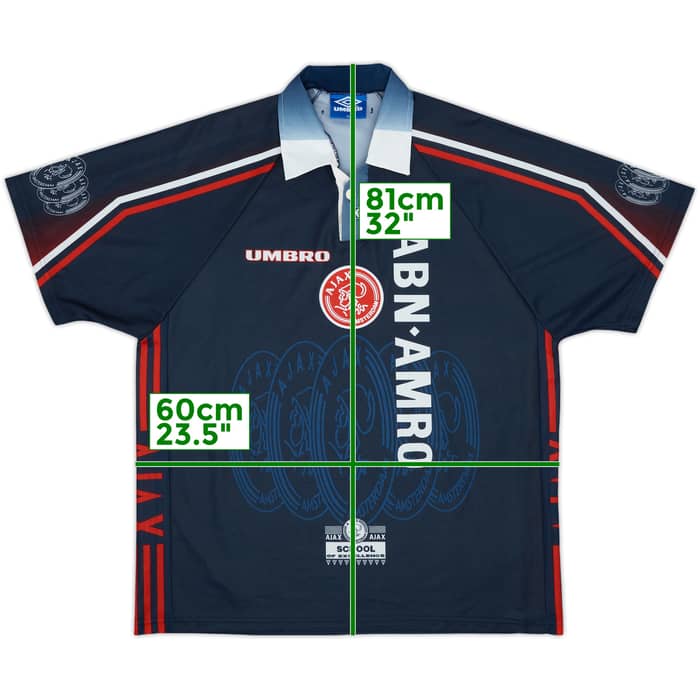 1997-98 Ajax Away Shirt F.De Boer #4 - 8/10 - (XL)