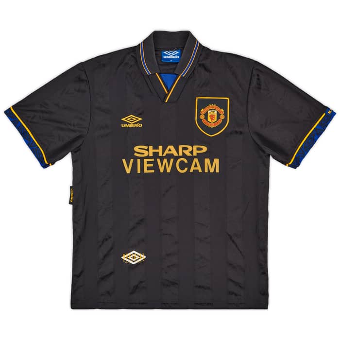 1993-95 Manchester United Away Shirt Cantona #7 - 8/10 - (M)