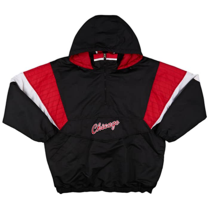 2010s Chicago Bulls G-III Hardwood Classics 1/2 Zip Rain Coat - 9/10 - (L)