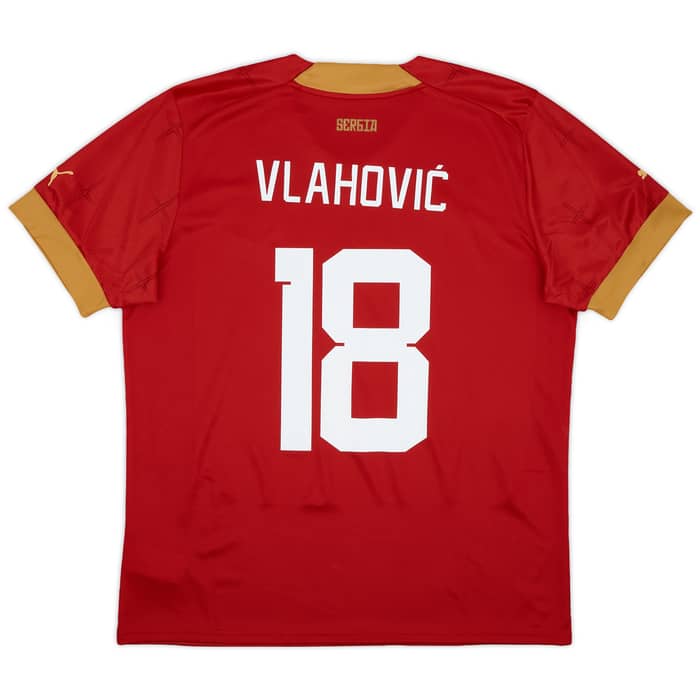 2022-23 Serbia Home Shirt Vlahovic #18 - 10/10 - (L)