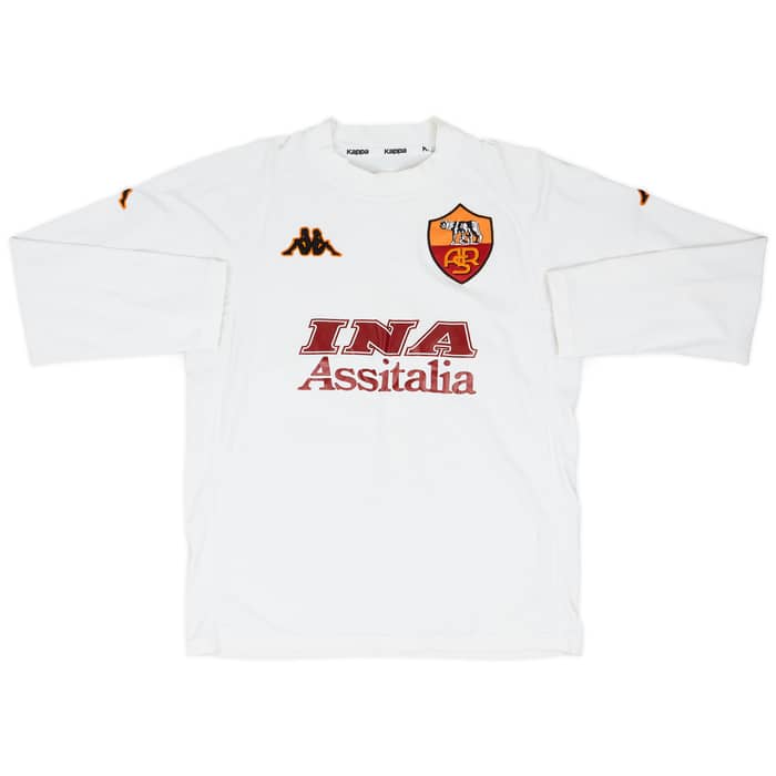 2000-01 Roma Away L/S Full Kit - 9/10 - (M)