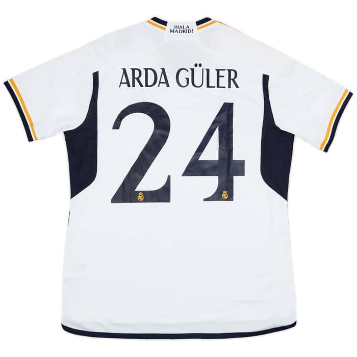 2023-24 Real Madrid Home Shirt Arda Guler #24 (XL)