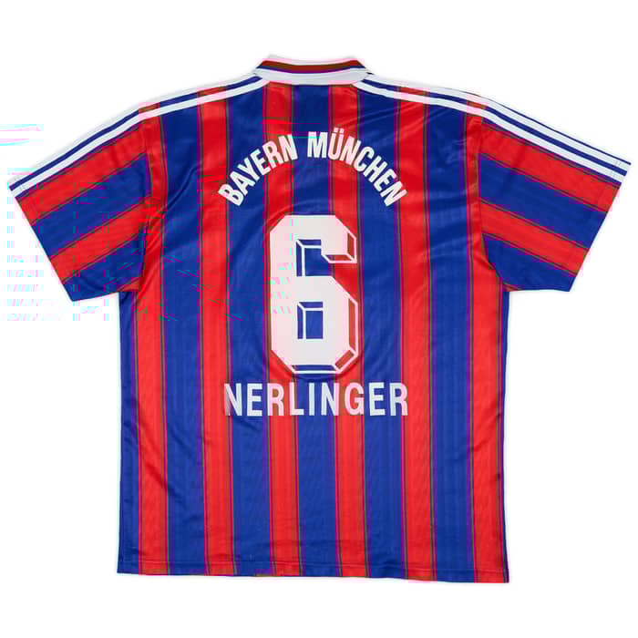 1995-97 Bayern Munich Home Shirt Nerlinger #6 - 4/10 - (XL)