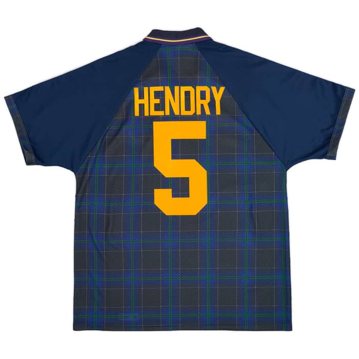 1994-96 Scotland Home Shirt Hendry #5 - 9/10 - (XL)