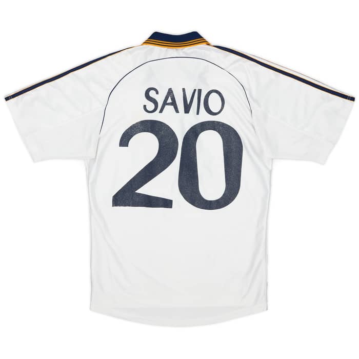 1998-00 Real Madrid Home Shirt Savio #20 - 7/10 - (S)