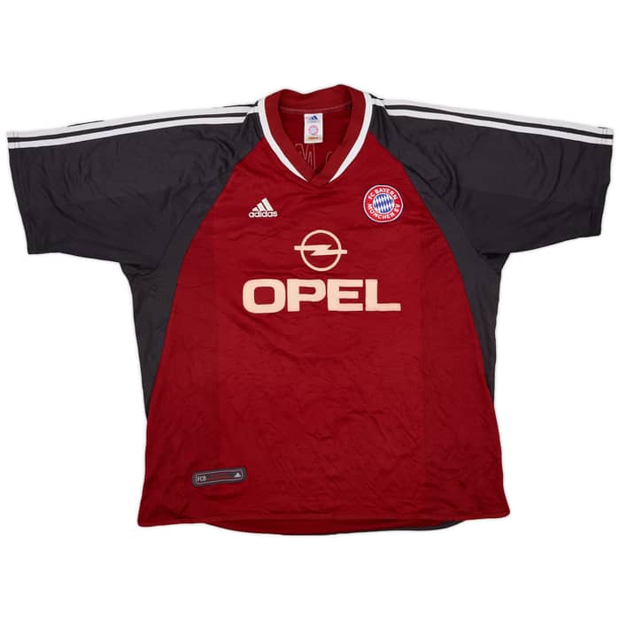 2001-02 Bayern Munich Home Shirt Elber #9 - 6/10 - (XXL)